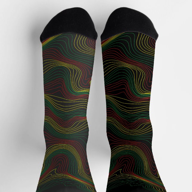 Chaussette Rasta Waves (Haut)