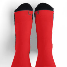 Red & Black Grip Performance Sports Socks