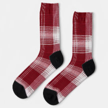 Red Plaid Holiday Socks – Warm Christmas Vibes