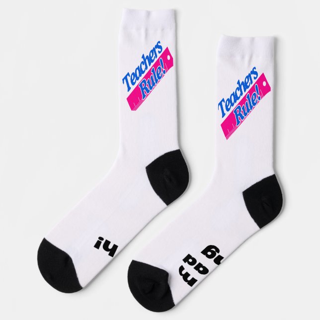 Chaussette Règle des enseignants /Je suis Classement des chau (Gauche)