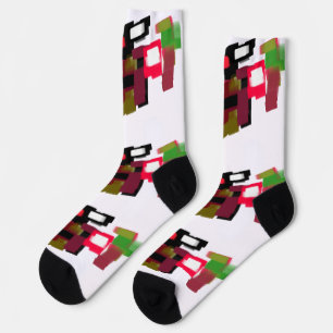 Chaussette Renard automne jouant  