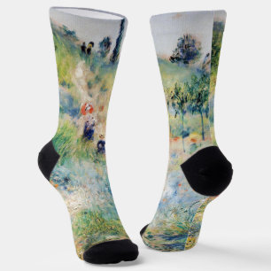 Chaussette Renoir - Chemin montant dans les hautes herbes