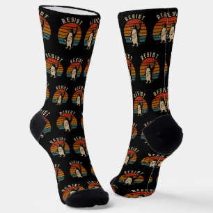 Chaussette Résistez Aux Manifestations De Pingouins Contre Le