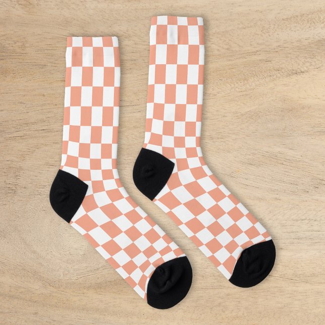 Chaussette Retro Checkerboard (Créateur téléchargé)