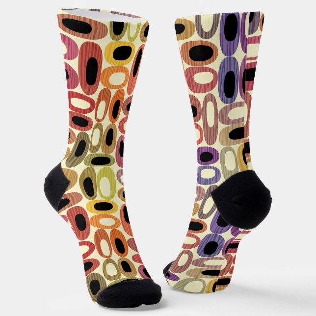 Chaussette Rétro Et Coloré (Angulaire)