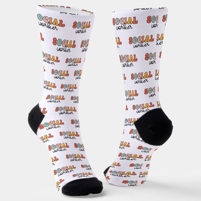 Chaussette Rétro Social Worker (Angulaire)