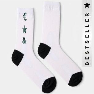 Chaussette RICH Unisex Chaussettes Tendance Abstrait noir bla