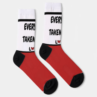 Chaussette Romantic Every Step Taken With Love Red Hearts Cre