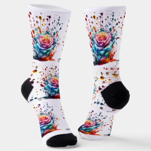 Chaussette Rose DE GLACE DRIP DROP STYLÉ PAR DES CHAUSSURES T