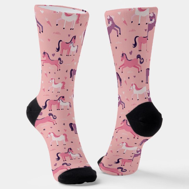 Chaussette Rose mignon Pony (Angulaire)