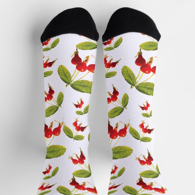 Chaussette Rosehips Motif 4 Angles (Haut)