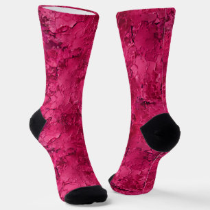Chaussette Rouge fraise