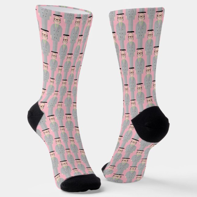 Chaussette Royal – Eccentric Character Pattern Crew Socks 1 (Angulaire)