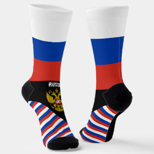 Chaussette Russie, mode, drapeau russe, patriotique