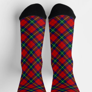 Chaussette Ruthven tartan rouge vert bleu chaussettes
