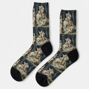 Chaussette Saint George et le Dragon