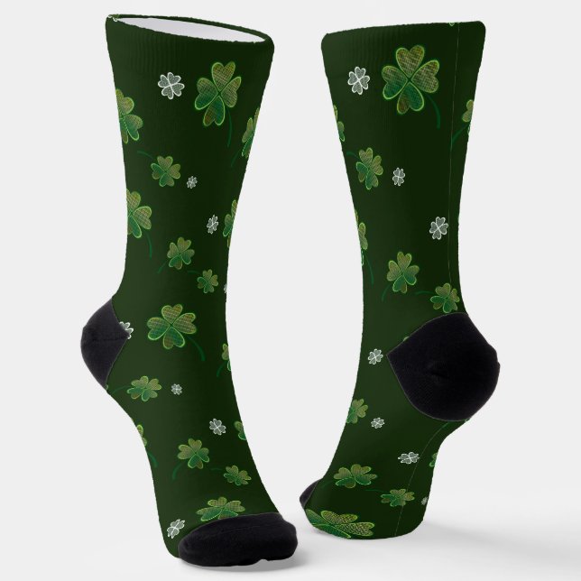 Chaussette Saint-Patrick, shamrock (Angulaire)