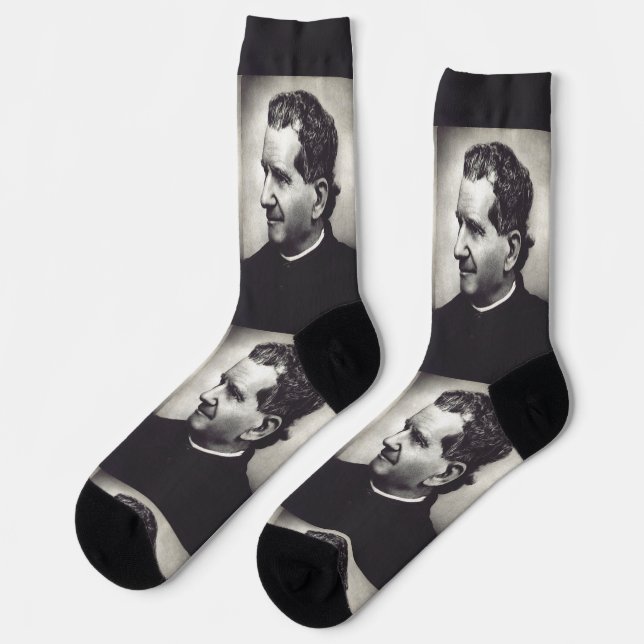 Chaussette Salésien Saint Don John Bosco (Gauche)