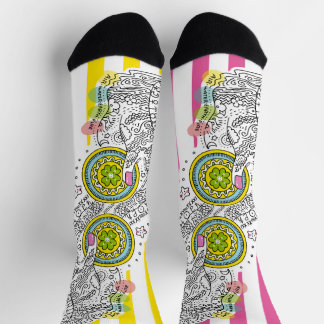 Chaussette Sana Tarot - Two of Pentacles