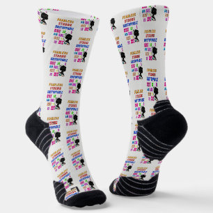 Chaussette Sans Peur Forte Inarrêtable Elle Est