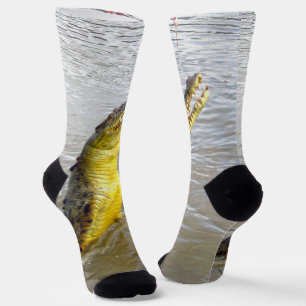 Chaussette Scary Snappers : Le Saut du Crocodile,