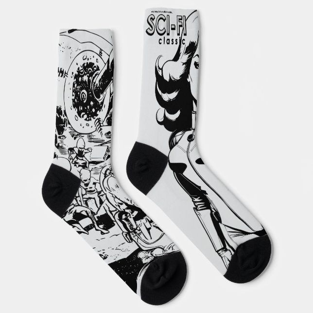 Chaussette SCI-FI Classic Lite Grey Socks (Droite)