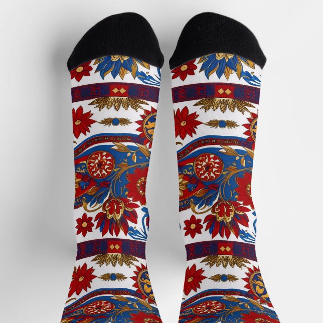 Chaussette Serbian carpet pattern (Haut)