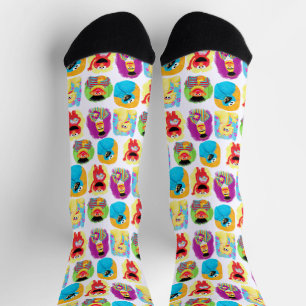 Chaussette Sesame Street Caractère Art Amusant & Motif coloré