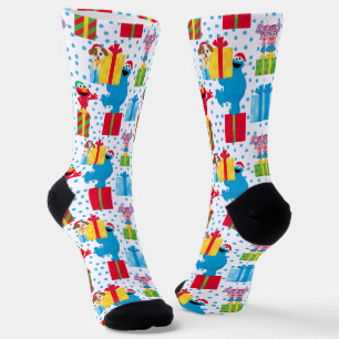 Chaussette Sesame Street Noël Présente Motif