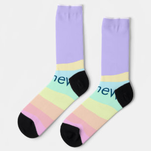 Chaussette simple lettre initiale monogramme ajouter votre no