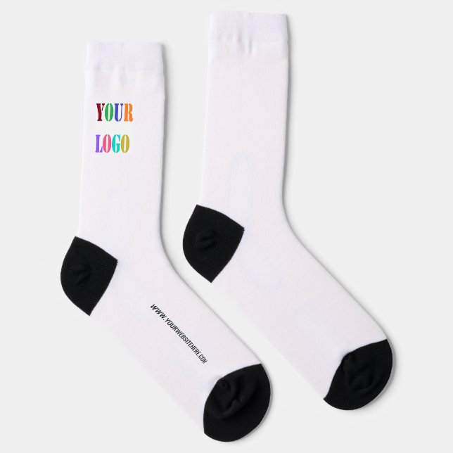 Chaussette Site Web de logo personnalisé Chaussettes commerci (Droite)
