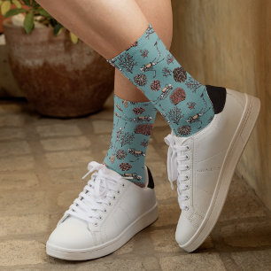 Chaussette Skeleton Scuba Divers et Red Coral