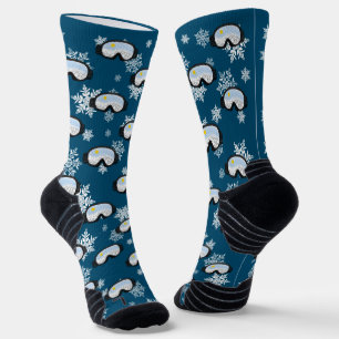 Chaussette Ski Goggers Mountain Skier Snowboarder Navy Blue