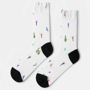 Chaussette Skieurs alpins Freeride Illustration