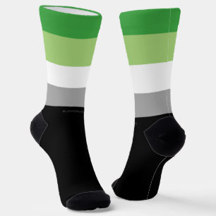 Chaussette SlipperyJoe's Aromantic Pride Drapeau gay cadeaux 