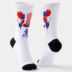 Chaussette SlipperyJoe's fête d'indépendance du 4 juillet cla