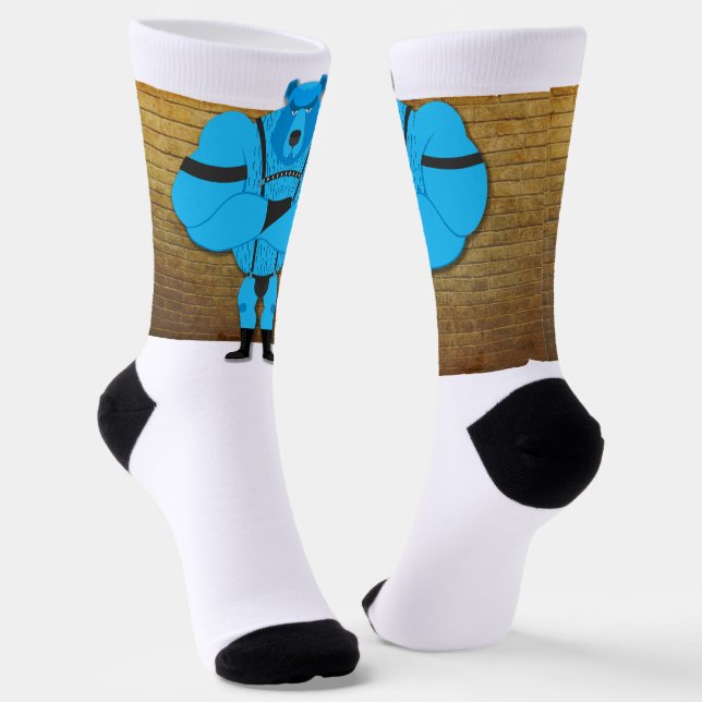Chaussette SlipperyJoe's gay muscle ours dessin animé thong l (Angulaire)