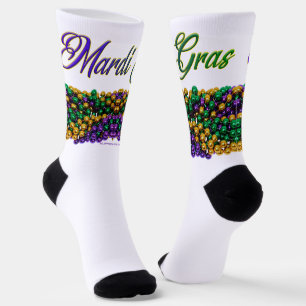 Chaussette SlipperyJoe's Mardi Gras Colliers en perles violet