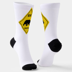 Chaussette SlipperySignal de passage de l'ours de Joe silhoue