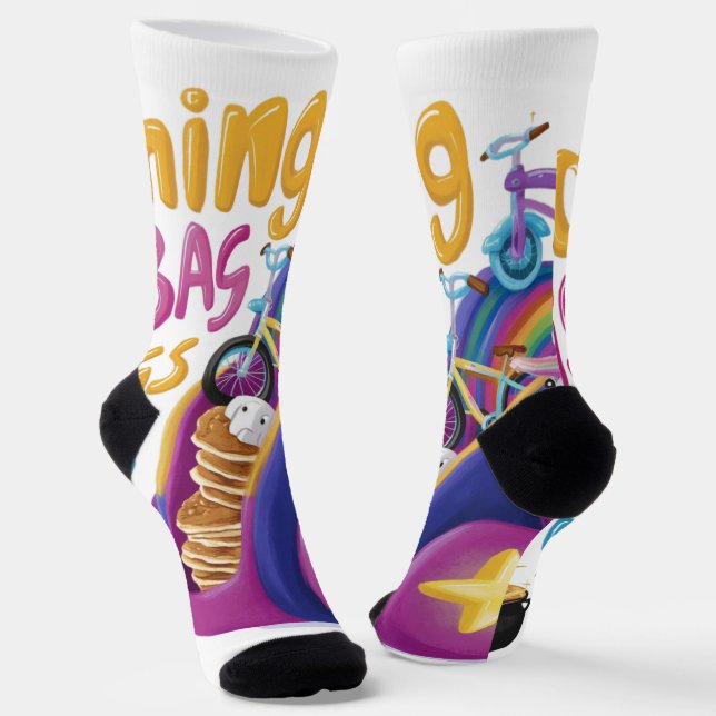 Chaussette slogan amusant (Angulaire)