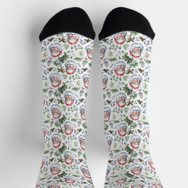 Chaussette Smile Santa Cross socks (Haut)