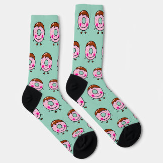 Chaussette Smiling Sprinkle Donut Character Art
