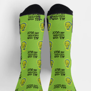 Chaussette Snarky Grinch Tous Vos Chauffeurs Sont Vilains