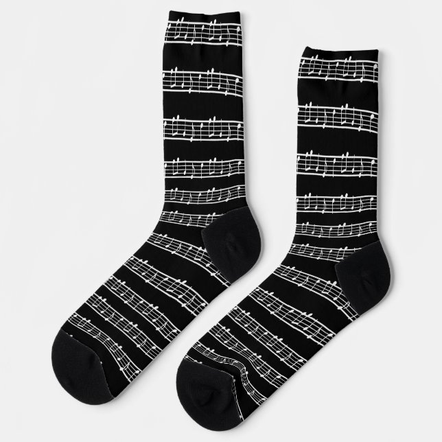 Chaussette Sock Notes musicales (Gauche)