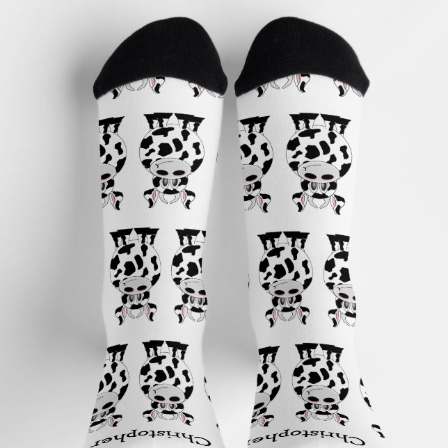 Chaussette Socks Cow Design (Haut)