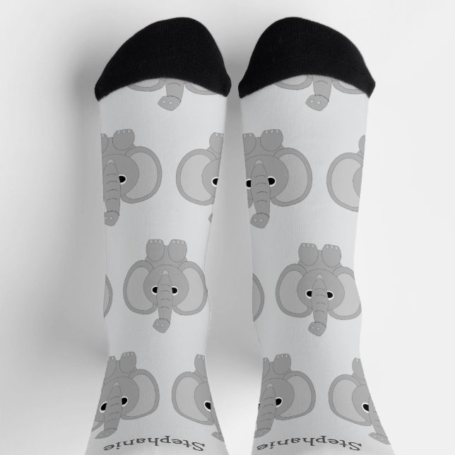 Chaussette Socks Elephant Design (Haut)