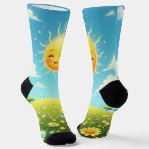 Chaussette Soleil souriant