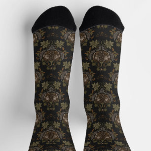 Chaussette Sortir Vine Folkloric Halloween Citrouille Motif