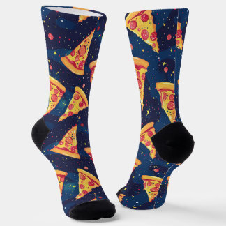 Chaussette Space Pizza Party - Galactique Pepperoni Slice