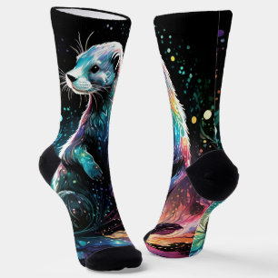 Chaussette Spectrum Edge : Les loutres brillent